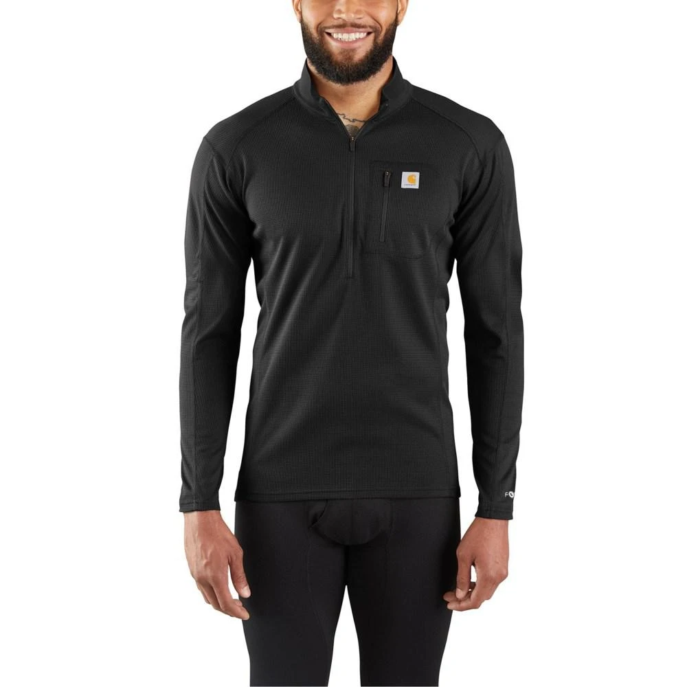 商品Carhartt|Carhartt MBL105 Base Force® Midweight Tech Base Layer Top - Zip Neck, Long Sleeve,价格¥163,第1张图片详细描述