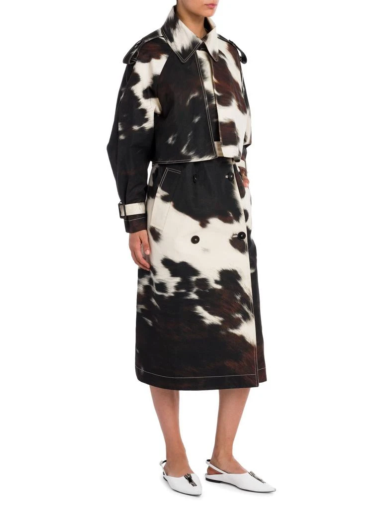 商品Stella McCartney|Leanna Bonded Cow-Print Trench Coat,价格¥4499,第3张图片详细描述