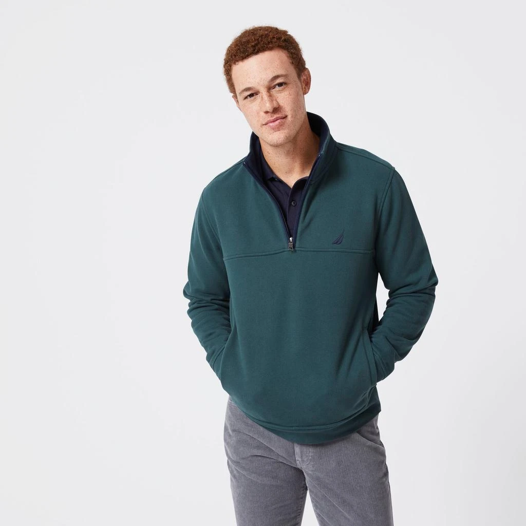 商品Nautica|Nautica Mens Big & Tall Quarter-Zip Pullover,价格¥361,第2张图片详细描述