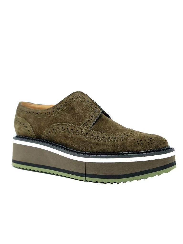 商品ROBERT CLERGERIE|Robert clergerie women's green leather lace up shoes,价格¥3063,第2张图片详细描述