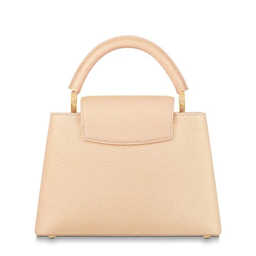 【包税】 预售 Louis Vuitton/路易威登 22新款CAPUCINES BB系列 女士黄色系粒面牛皮革金扣配可拆卸皮革链条编织肩带单肩手提包M20841 商品