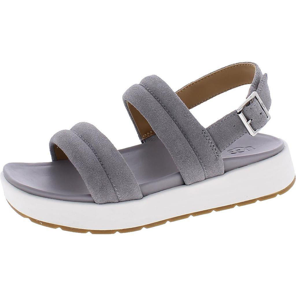 商品UGG|Ugg Womens Lynnden Suede Square Toe Wedge Sandals,价格¥350,第3张图片详细描述