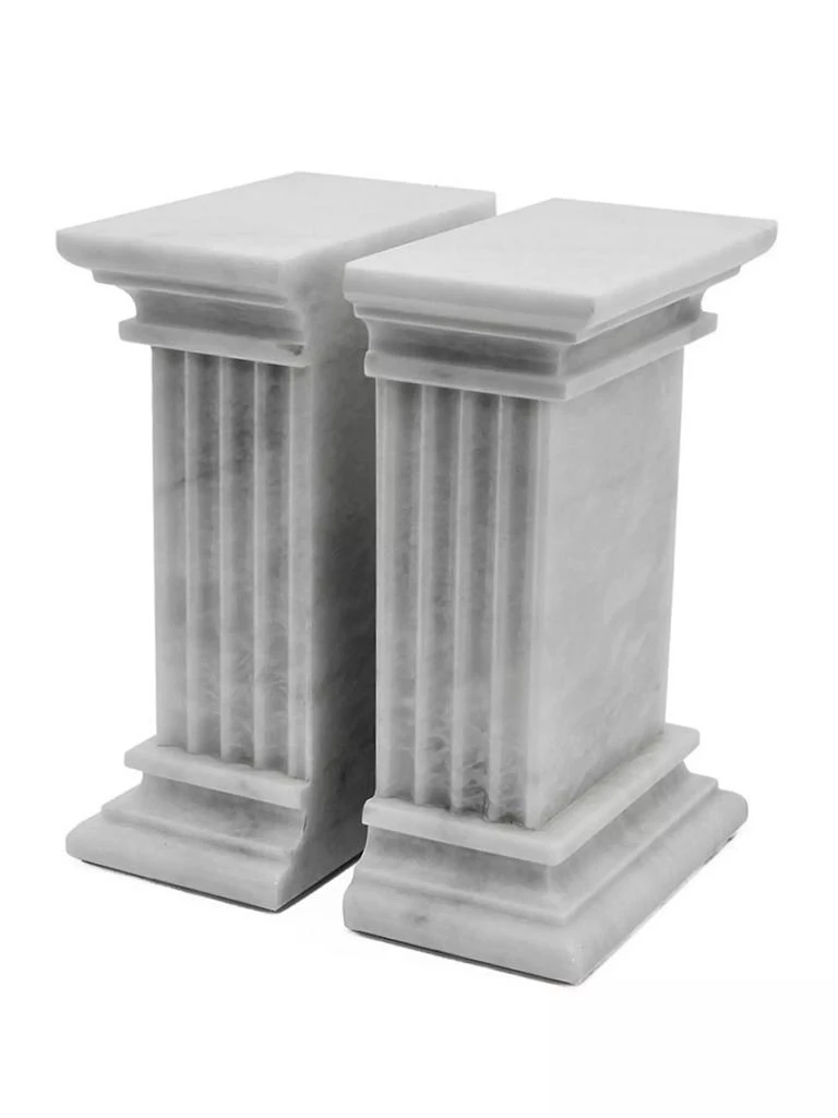 商品Marble Crafter|Renaissance Marble 2-Piece Bookend Set,价格¥1908,第1张图片