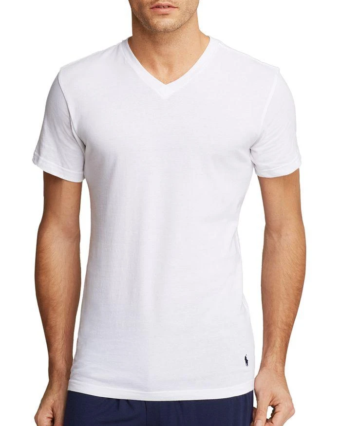 商品Ralph Lauren|Slim Fit V-Neck Undershirt, Pack of 3,价格¥313,第2张图片详细描述