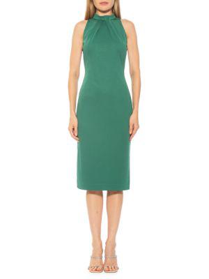 Mila Sleeveless Midi Sheath Dress商品第1张图片规格展示