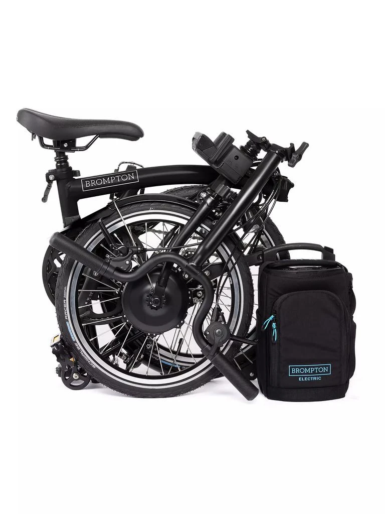 商品Brompton Bikes|Electric C Line 12 Speed Mid Handlebar Folding Bike,价格¥31795,第1张图片