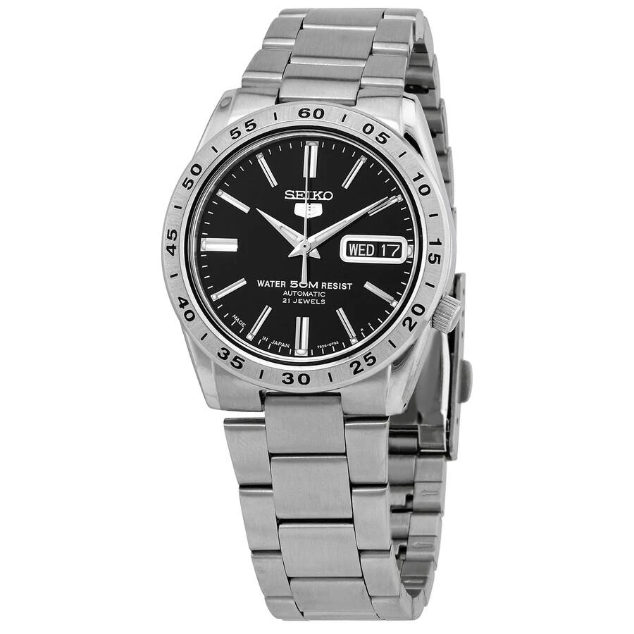 商品Seiko|Automatic Black Dial Stainless Steel Men's Watch SNKE01J1,价格¥1128,第1张图片