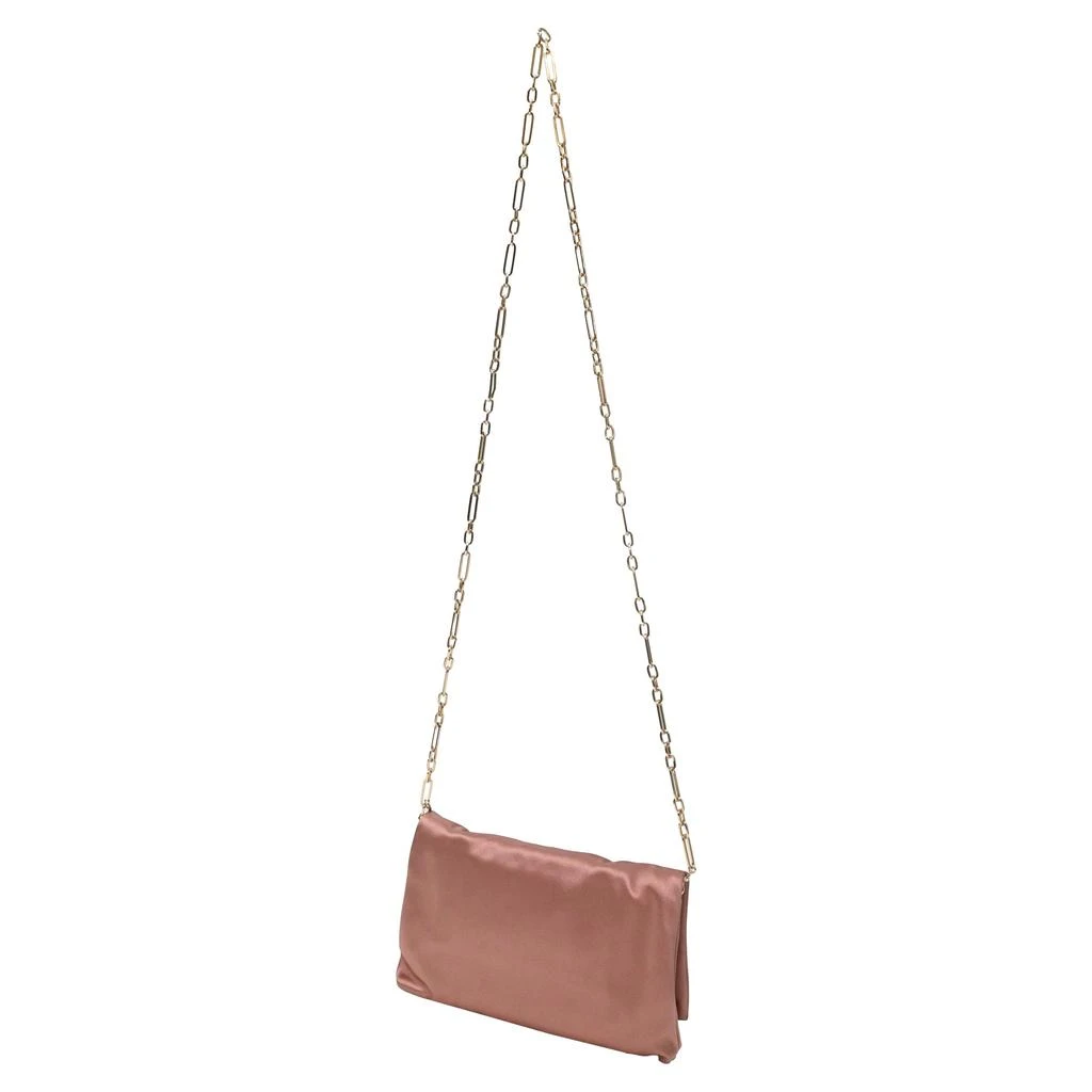 商品[二手商品] Jimmy Choo|Titania Clutch Bag in Pink Satin,价格¥5672,第3张图片详细描述