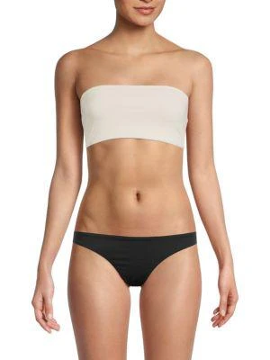 商品Good American|Better Band Reversible Leopard Bandeau Bikini Top,价格¥40,第1张图片