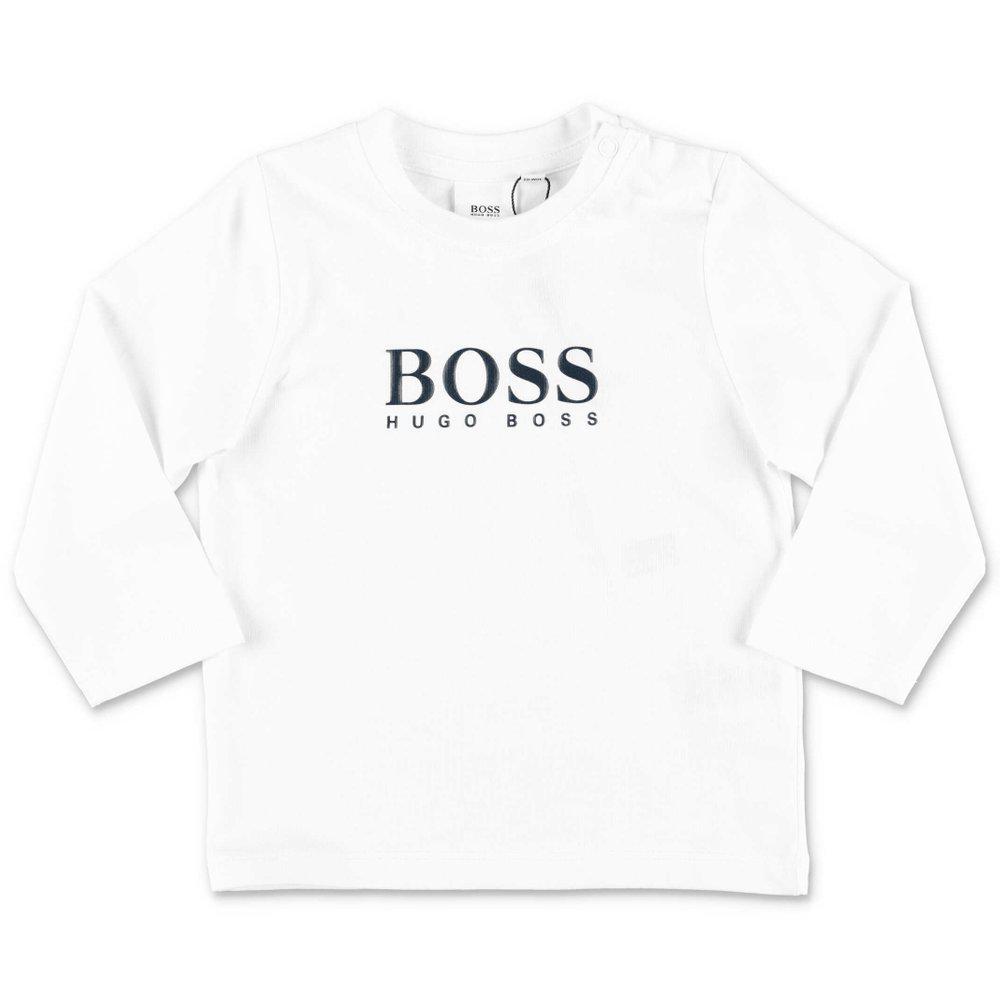 Hugo Boss Kids Logo Printed Long Sleeve T-Shirt商品第1张图片规格展示