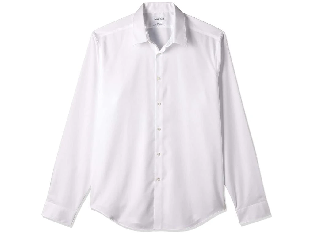 商品Calvin Klein|Dress Shirt Slim Fit Non Iron Herringbone Spread Collar,价格¥318,第1张图片
