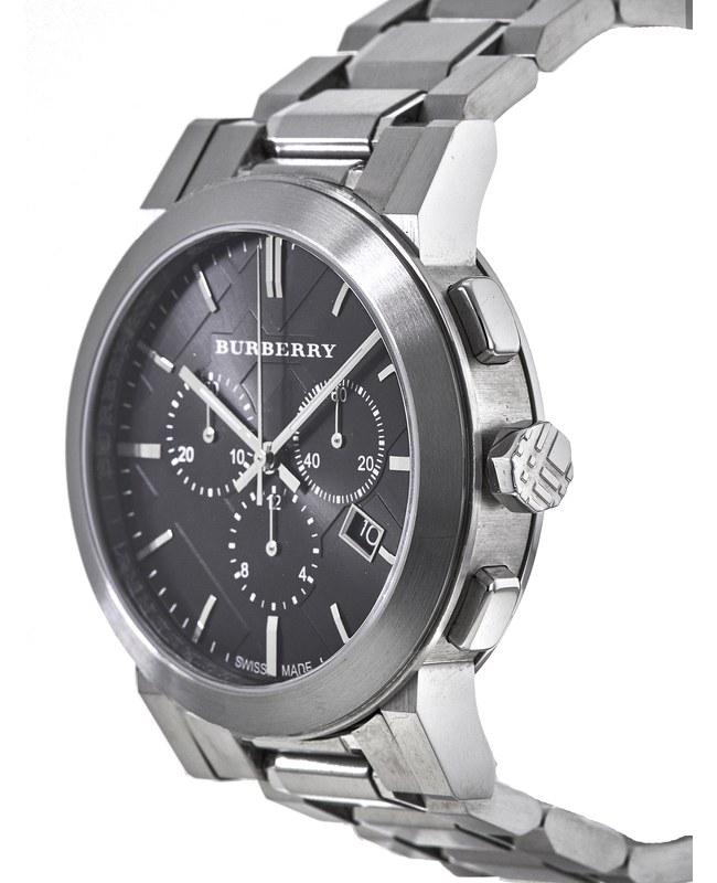 Burberry Swiss Chronograph Black Dial Stainless Steel 42mm Men's Watch BU9351-PO商品第2张图片规格展示