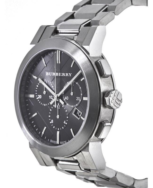 商品[二手商品] Burberry|Burberry Swiss Chronograph Black Dial Stainless Steel 42mm Men's Watch BU9351-PO,价格¥1660,第4张图片详细描述