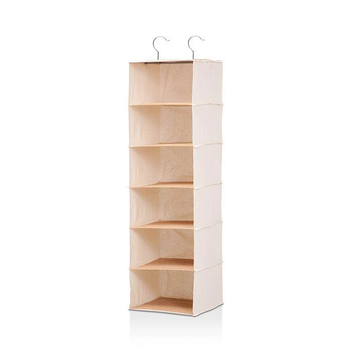 商品Honey Can Do|6-Shelf Bamboo Sweater Organizer ,价格¥270,第1张图片