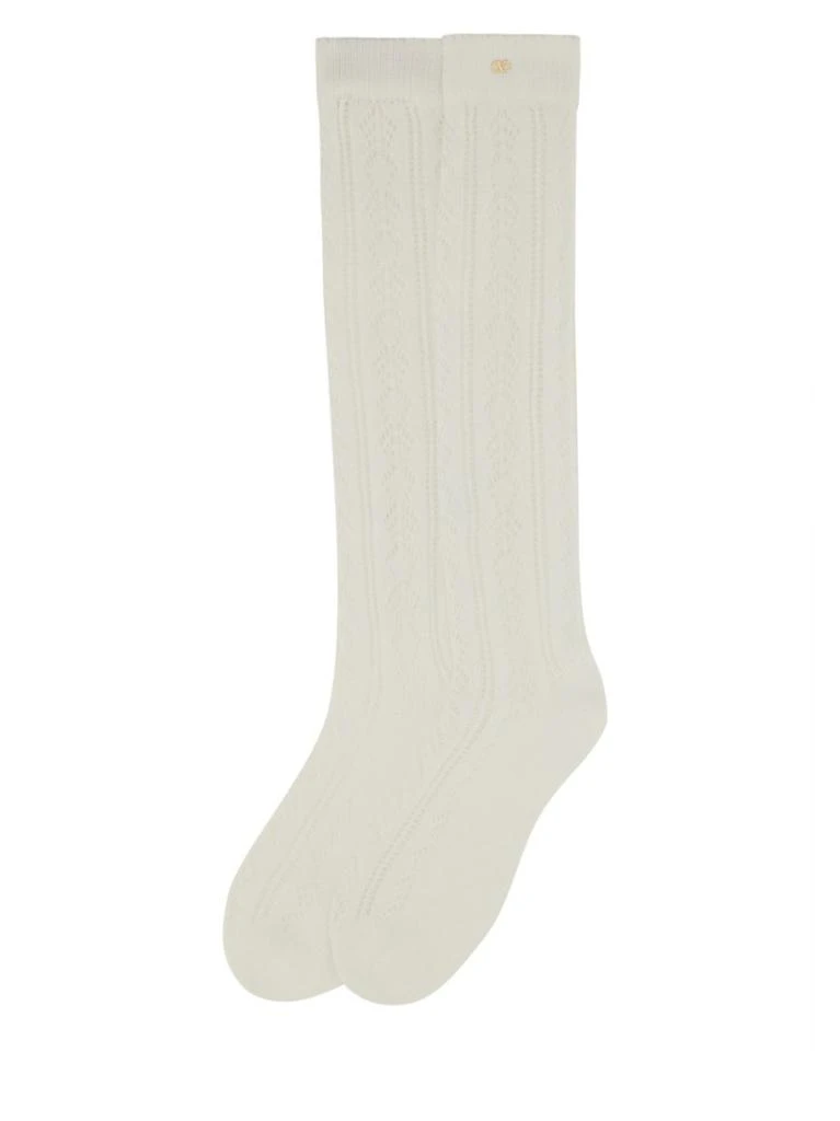 商品Valentino|Long Socks With Textured Finish,价格¥1476,第2张图片详细描述