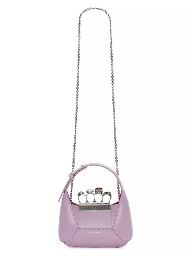 商品Alexander McQueen|The Mini Jewelled Hobo Bag,价格¥7769,第5张图片详细描述