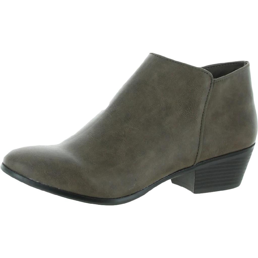 商品Style & Co|Style & Co. Womens Wileyyp Faux Leather Booties Ankle Boots,价格¥97,第1张图片