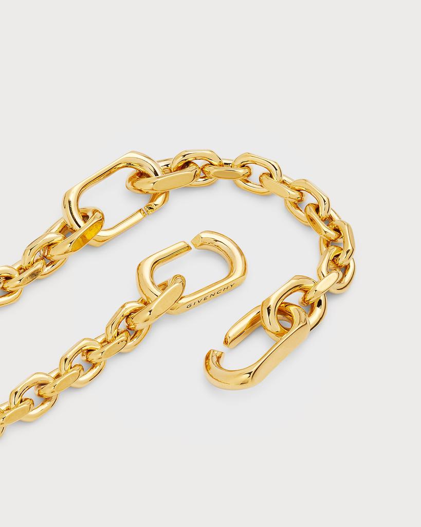 Men's Small Gold-Tone Padlock Necklace商品第4张图片规格展示