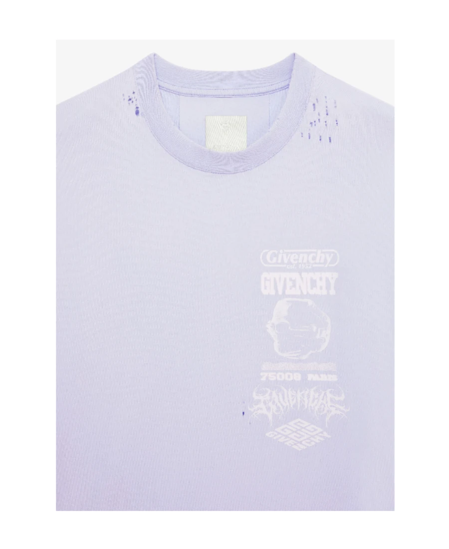 商品【商品预售7天】 Givenchy|Givenchy 男士T恤 BM71JA3YGD453 蓝色,价格¥2637,第4张图片详�细描述