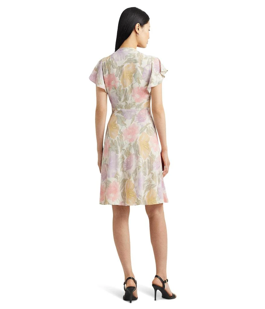 商品Ralph Lauren|Floral Bubble Crepe Tie-Neck Dress,价格¥738,第2张图片详细描述