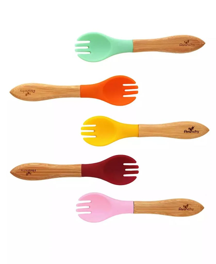 商品Avanchy|Baby Boys and Girls Bamboo Training Fork Set,价格¥158,第1张图片