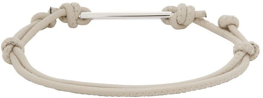 商品Marni|Off-White Leather Bracelet,价格¥1027,第4张图片详细描述