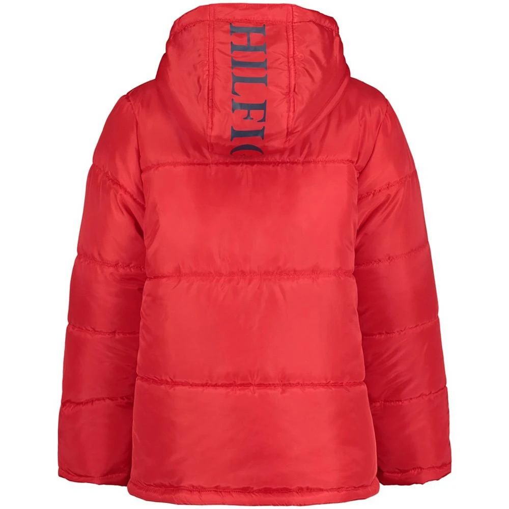 商品Tommy Hilfiger|Toddler and Little Boys Pieced Puffer Jacket,价格¥152,第2张图片详细描述