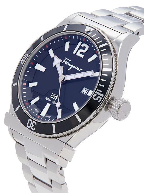 商品Salvatore Ferragamo|44MM Stainless Steel Analog Bracelet Watch,价格¥6198,第3张图片详细描述