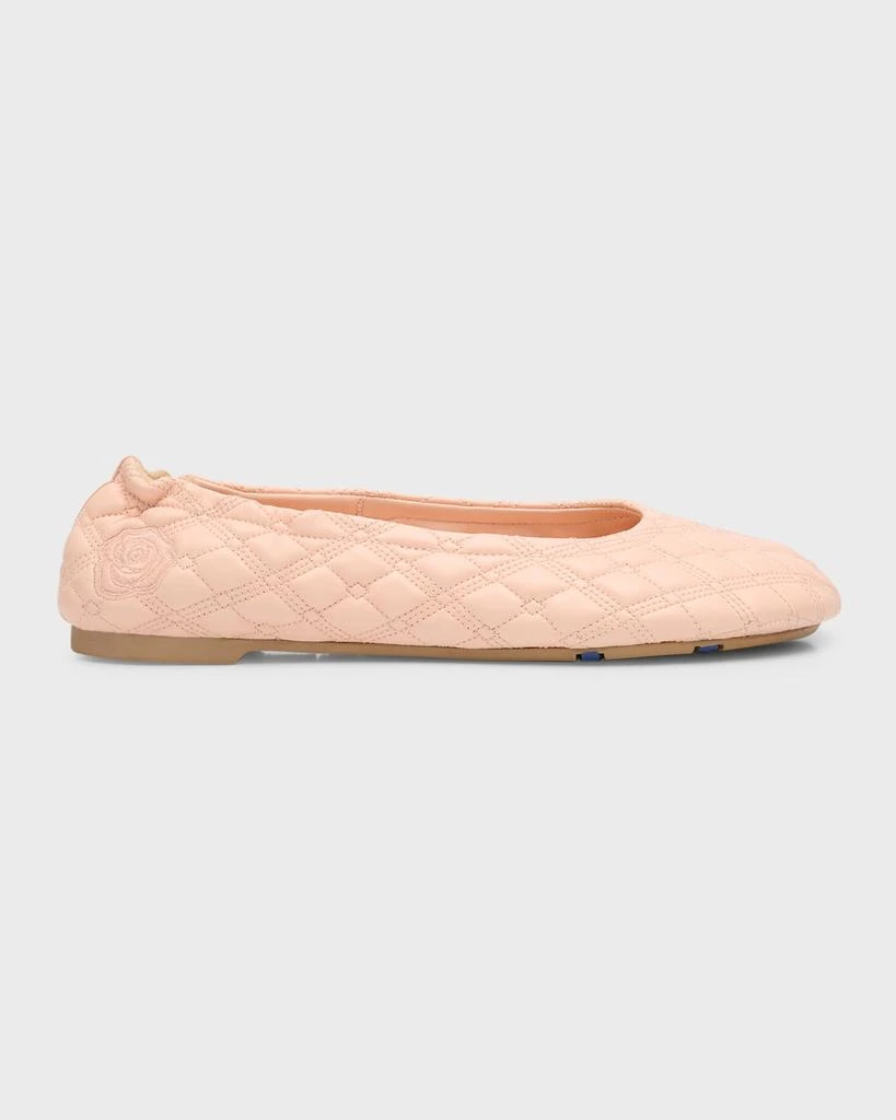 商品Burberry|Sadler Quilted Lambskin Ballerina Flats,价格¥3861,第1张图片