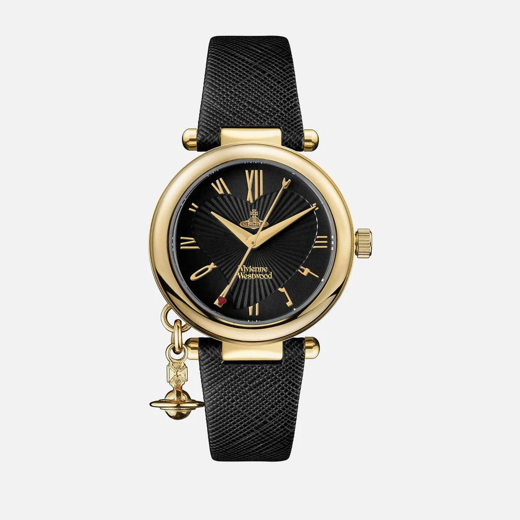 商品Vivienne Westwood|Vivienne Westwood Women's Orb Heart Watch - Black/Gold,价格¥1865,第1张图片