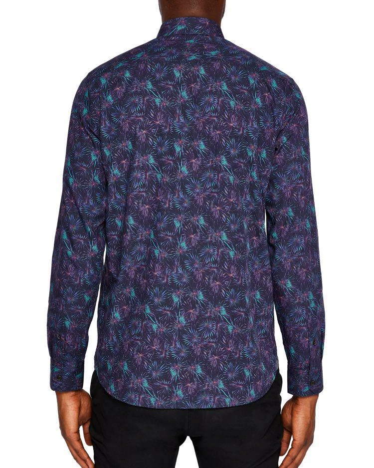 商品Ted Baker London|Ted Baker Karaf Palm Slim Fit Button-Down Shirt ,价格¥482,第2张图片详细描述