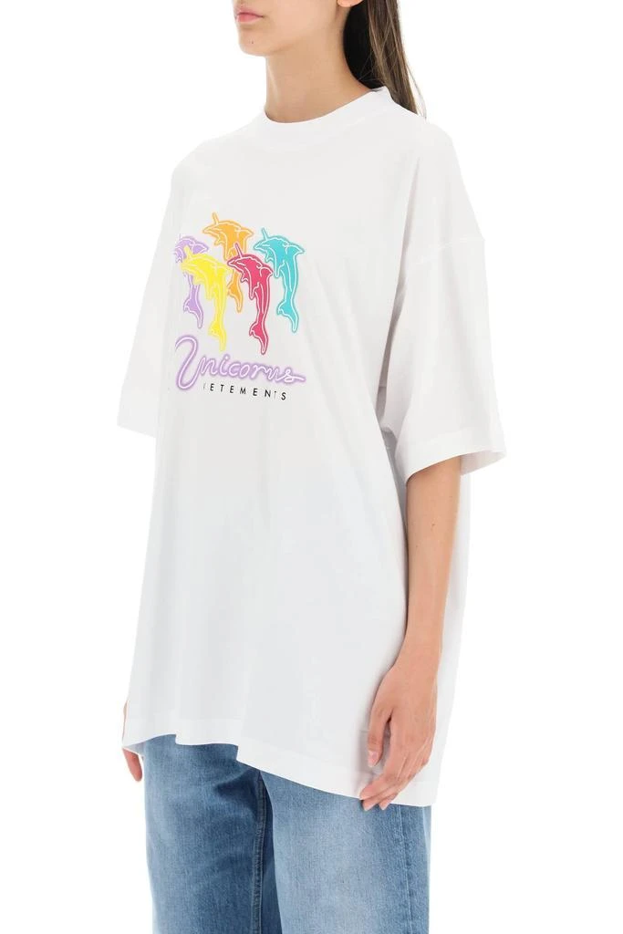 商品Vetements|Vetements 'dolphin unicorn' t-shirt,价格¥2365,第4张图片详细描述