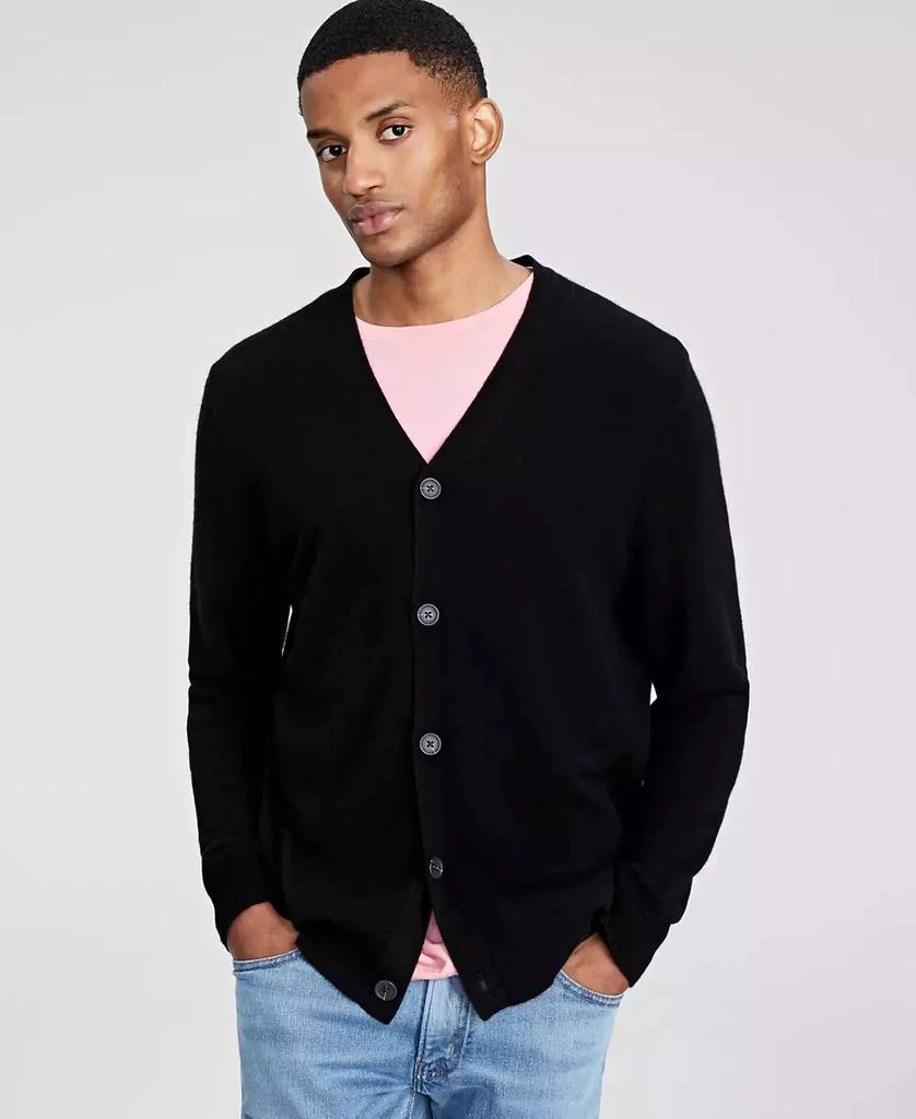 商品Club Room|Men's Cashmere V-Neck Cardigan, Created for Macy's,价格¥380,第1张图片