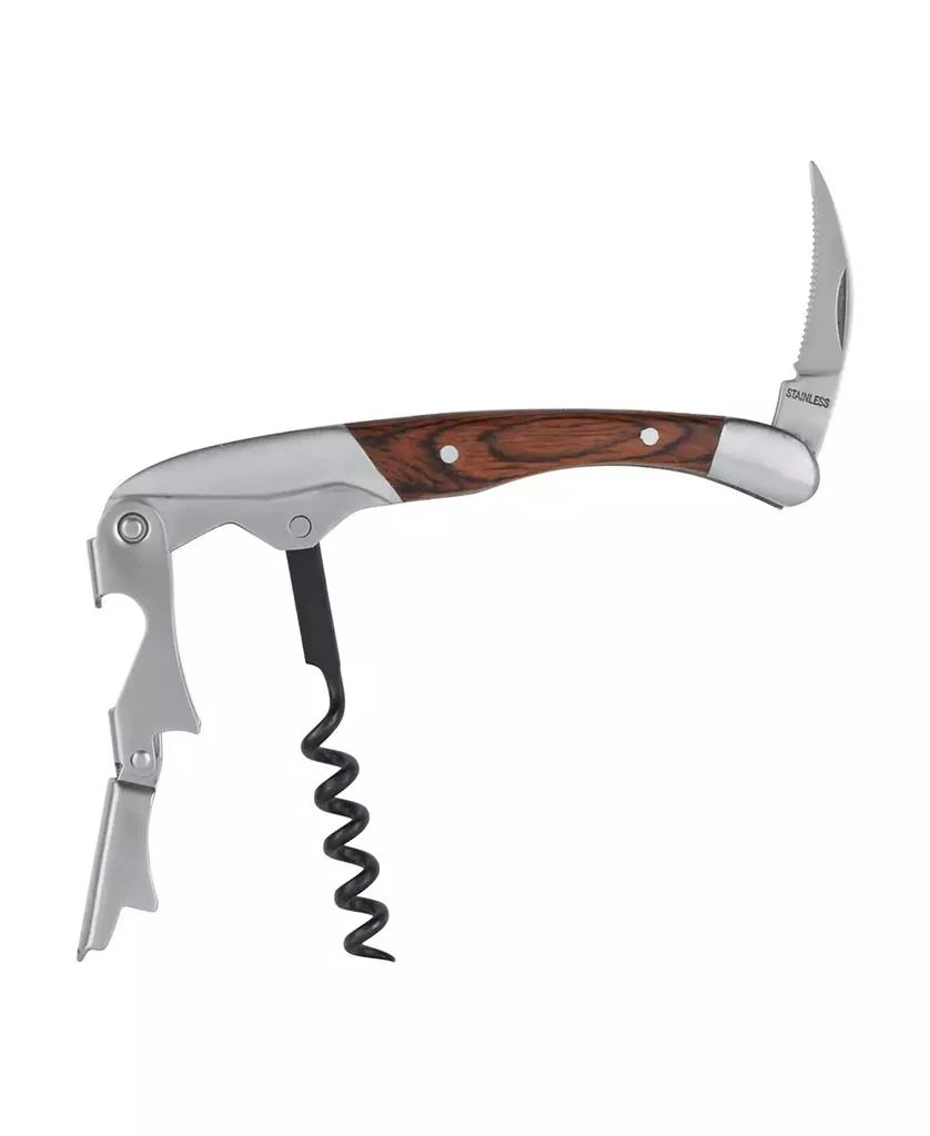 商品True Brands|Wood Handle Double-Hinged Waiter's Corkscrew,价格¥193,第3张图片详细描述