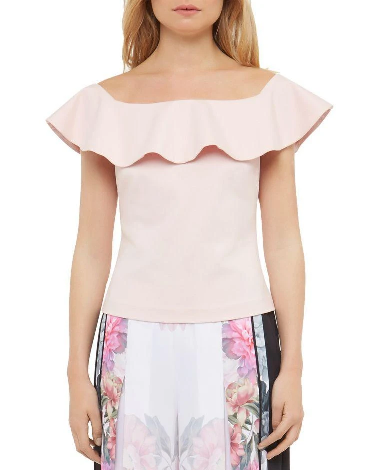 商品Ted Baker London|Perui Frill Detail Top,价格¥644,第1张图片