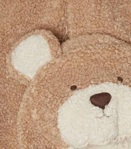 商品IL GUFO|Baby bear hooded bouclé onesie,价格¥1166,第3张图片详细描述