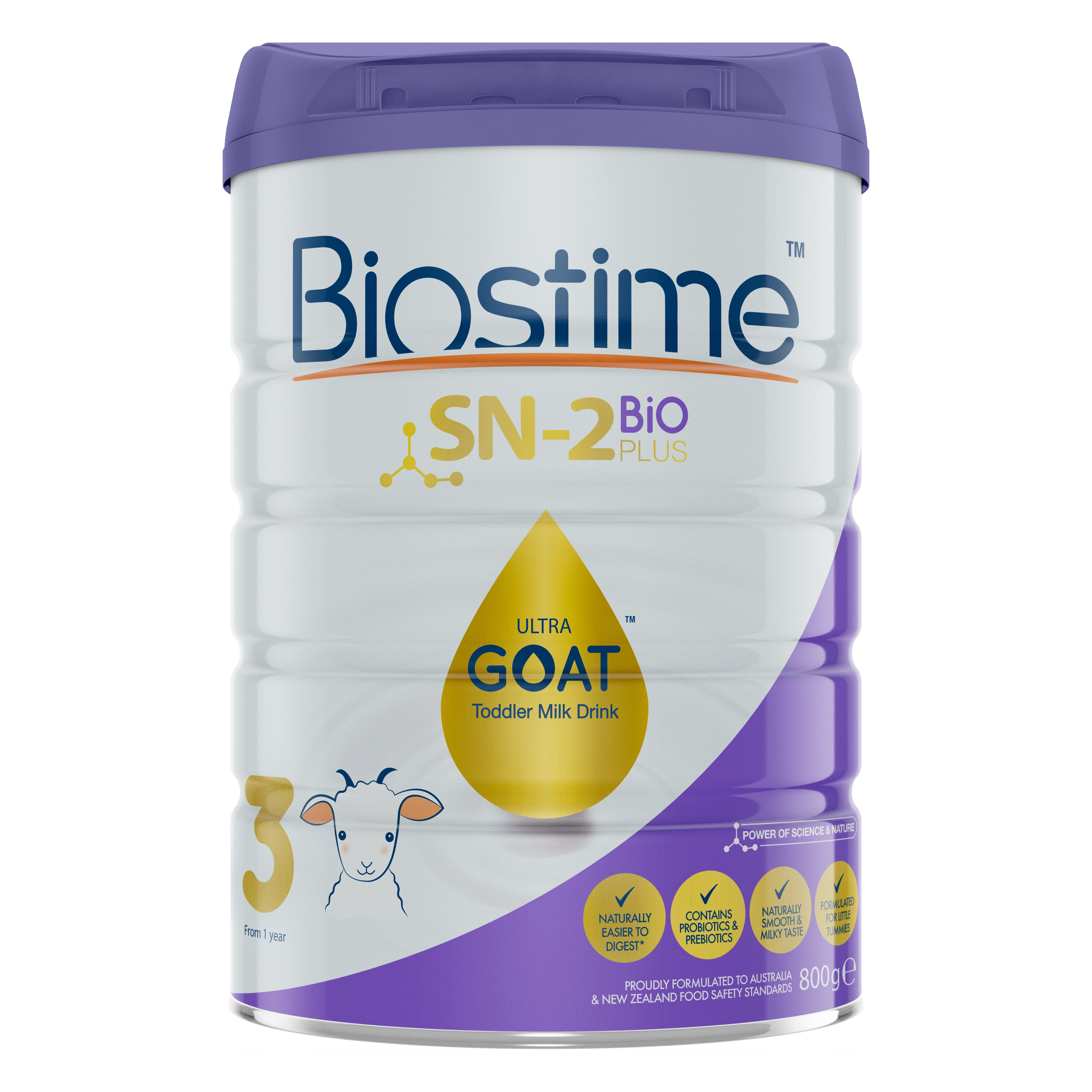 商品Biostime|澳版Biostime合生元 婴幼儿羊奶粉 3段 800g/罐（澳洲直邮发货）,价格¥485,第1张图片