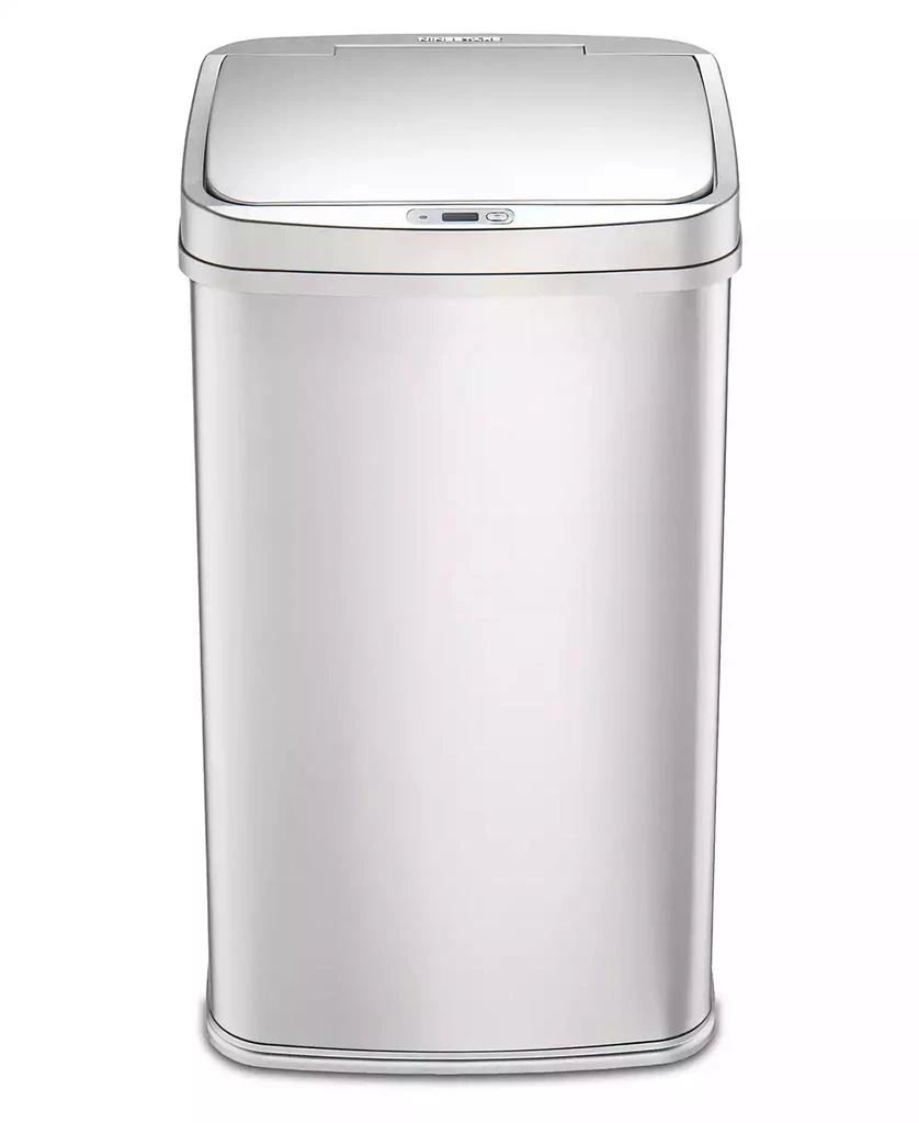 商品NINE STARS GROUP USA INC|Nine Stars 13.2 Gallon Stainless Steel Sensor Trash Can with Silver Trim,价格¥723,第3张图片详细描述