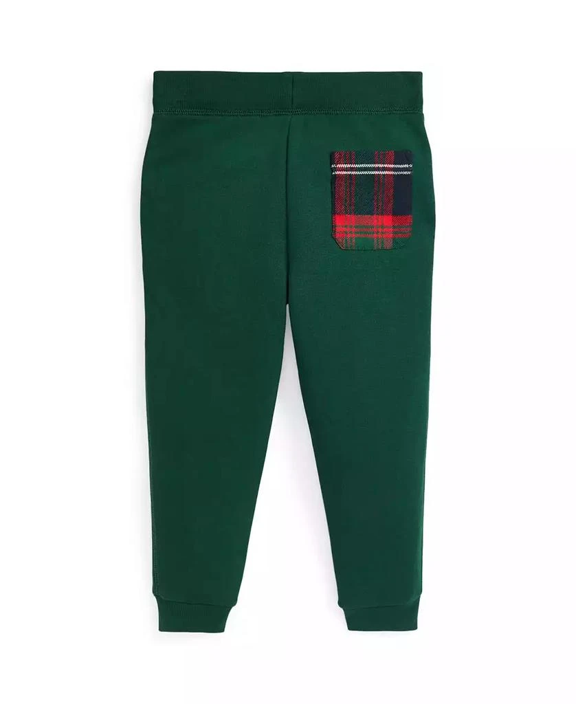 商品Ralph Lauren|Toddler and Little Boys Plaid-Trim Fleece Jogger Pant,价格¥311,第2张图片详细描述