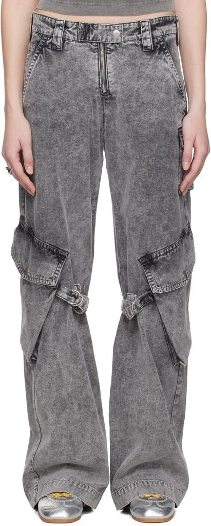 商品Acne Studios|Gray Canvas Cargo Pants,价格¥3567,第1张图片
