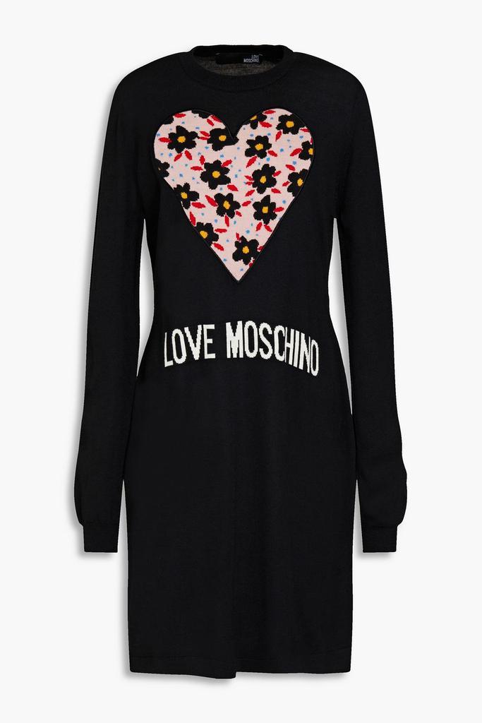 商品Love Moschino|Intarsia wool-blend mini dress,价格¥989,第1张图片
