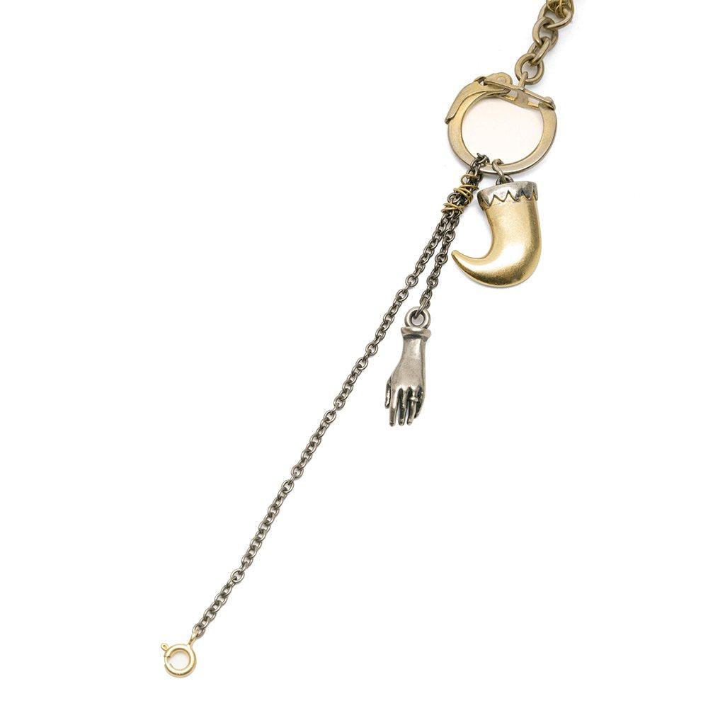 Maison Margiela Hand & Crest Necklace - Yellow Gold Plated商品第2张图片规格展示