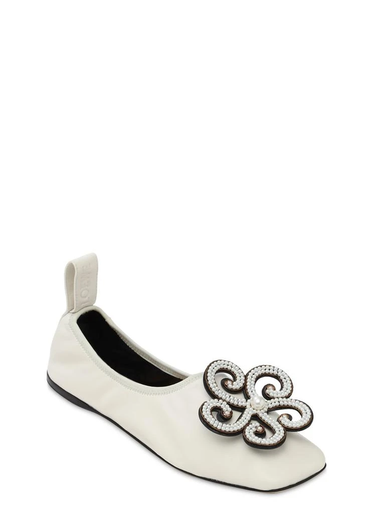 商品Loewe|10mm Flower Leather Ballerinas,价格¥6543,第1张图片详细描述