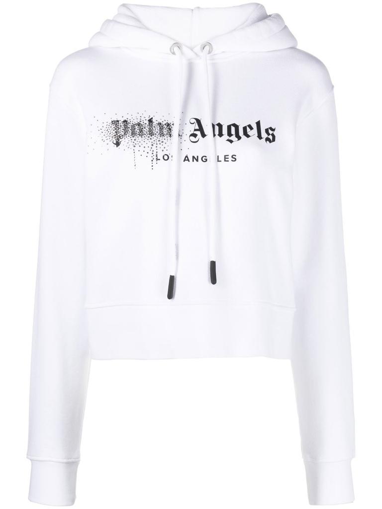 Palm Angels Womens White Cotton Sweatshirt商品第1张图片规格展示