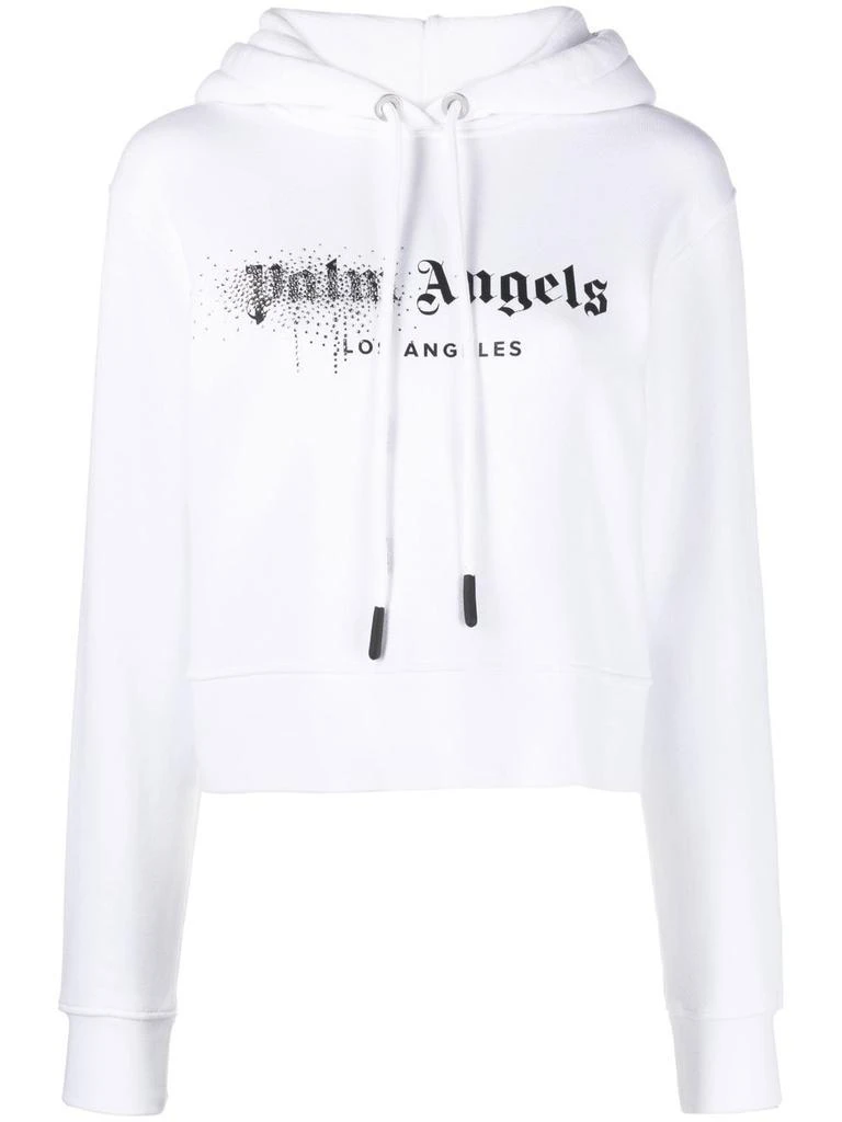 商品Palm Angels|Palm Angels Womens White Cotton Sweatshirt,价格¥4979,第1张图片