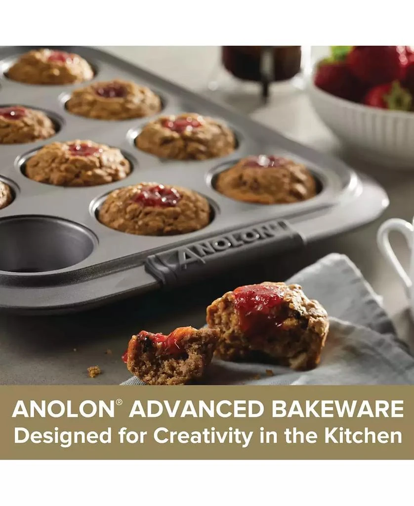 商品Anolon|Advanced Bronze 12 Cup Muffin Pan,价格¥286,第5张图片详细描述