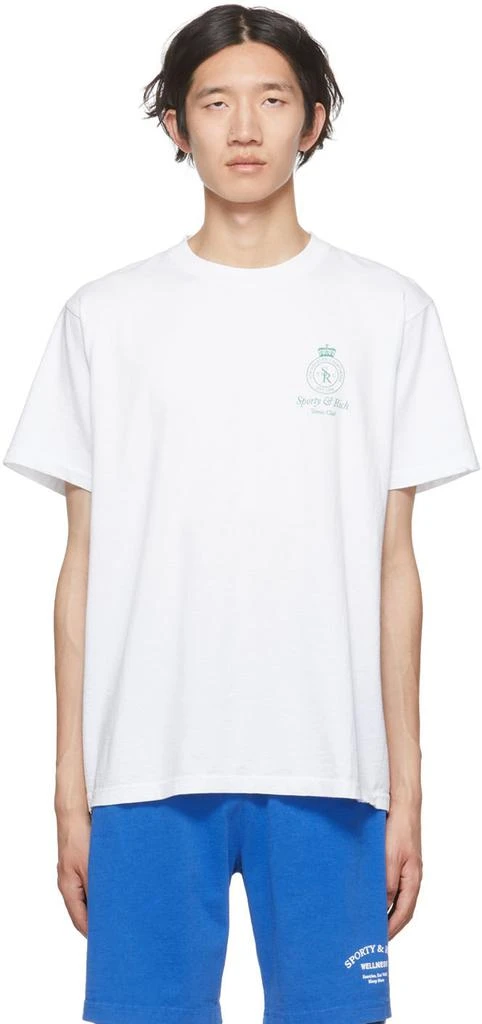 商品Sporty & Rich|White Crown T-Shirt,价格¥211,第1张图片