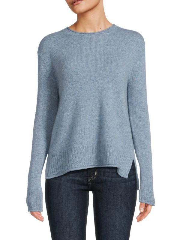 商品Saks Fifth Avenue|Rolled Edge Crewneck 100% Cashmere Sweater,价格¥383,第1张图片