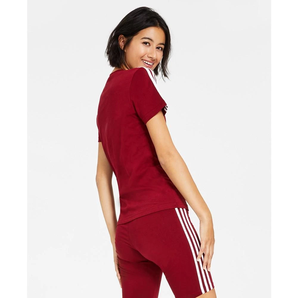 商品Adidas|Women's Essentials Slim 3-Stripes T-Shirt,价格¥139,第2张图片详细描述