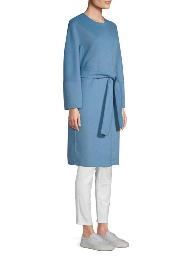 商品Max Mara|Aristo Virgin Wool & Angora Belted Wrap Coat,价格¥4399,第3张图片详细描述